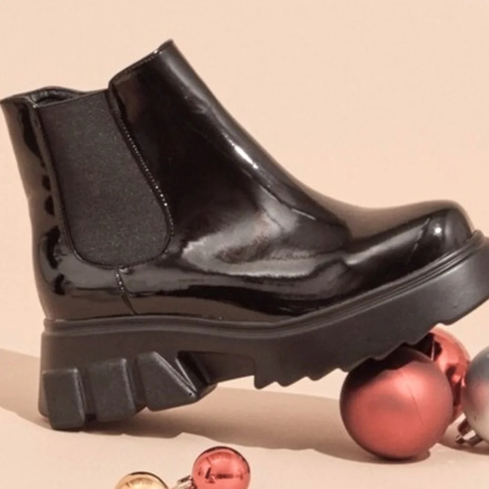 #47 Maxine Chelsea Chunky Heel Low Boots - Picture 6 of 8
